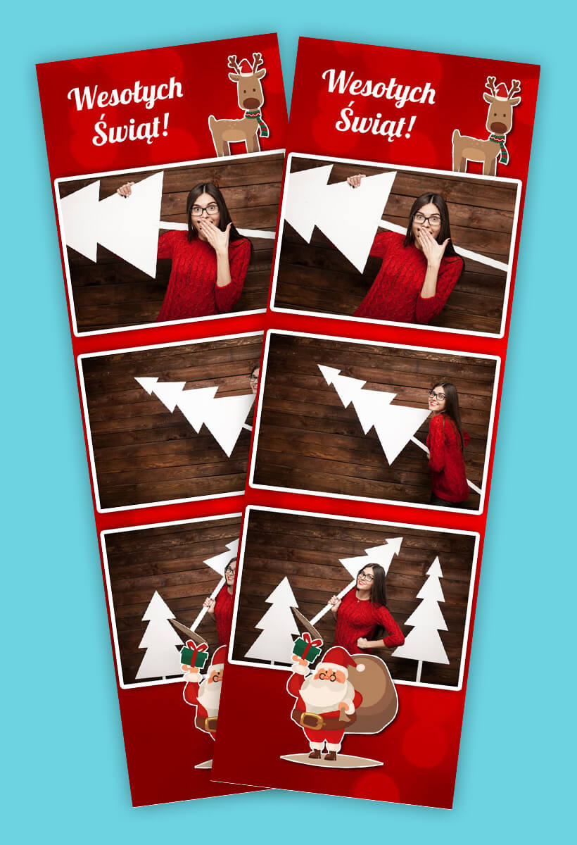 Szablon do fotobudki - Szablon święteczny